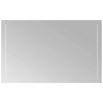 Vidaxl miroir de salle de bain � led 80x50 cm