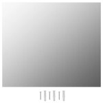 Vidaxl miroir sans cadre 70x50 cm verre