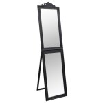 Vidaxl miroir sur pied noir 40x160 cm