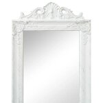 Vidaxl miroir sur pied style baroque 160x40 cm blanc