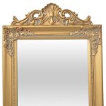 Vidaxl miroir sur pied style baroque 160x40 cm dor�