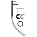 Vidaxl mitigeur de salle de bain gris 12x30 cm