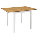 Vidaxl mobilier de salle  manger 3 pcs mdf blanc