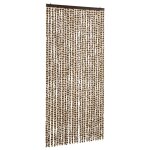 Vidaxl moustiquaire beige et marron 100x220 cm chenille
