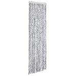 Vidaxl moustiquaire blanc et gris 56x185 cm chenille