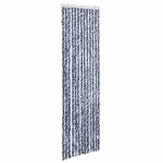 Vidaxl moustiquaire bleu et blanc 56x200 cm chenille