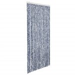 Vidaxl moustiquaire bleu blanc et argent 100x220 cm chenille