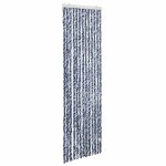 Vidaxl moustiquaire bleu blanc et argent� 56x185 cm chenille
