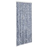 Vidaxl moustiquaire bleu blanc et argenté 56x185 cm chenille Vidaxl moustiquaire bleu blanc et argenté 56x185 cm chenille