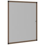 Vidaxl moustiquaire pour fentres marron 100x120 cm