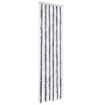 Vidaxl moustiquaire gris et blanc 56x200 cm chenille