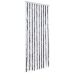 Vidaxl moustiquaire gris et blanc 90x220 cm chenille