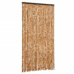 Vidaxl moustiquaire ocre et blanc 100x220 cm chenille