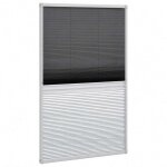 Vidaxl moustiquaire pliss�e pour fen�tre 160 x 80 cm avec store occultant