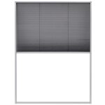 Vidaxl moustiquaire pliss�e pour fen�tre aluminium 60 x 80 cm