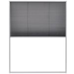 Vidaxl moustiquaire pliss�e pour fen�tre aluminium 80 x 100 cm
