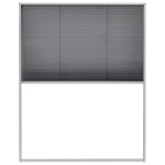 Vidaxl moustiquaire pliss�e pour fen�tre aluminium 80 x 100 cm