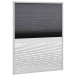 Vidaxl moustiquaire pliss�e pour fen�tre et store aluminium 80 x 100cm