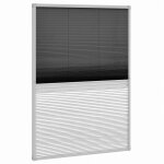 Vidaxl moustiquaire pliss�e pour fen�tre et store aluminium 80 x 120cm