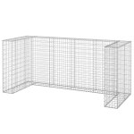 Vidaxl mur en gabion pour poubelles acier galvanis� 254x100x110 cm
