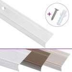 Vidaxl nez de marche forme en l 15 pcs aluminium 90 cm argent