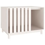 Vidaxl niche pour chien blanc 100x70x72 cm bois de pin massif Vidaxl niche pour chien blanc 100x70x72 cm bois de pin massif