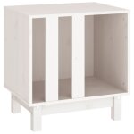 Vidaxl niche pour chien blanc 50x40x52 cm bois de pin massif