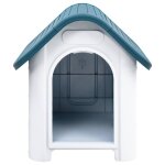 Vidaxl niche pour chien bleu 59x75x66 cm polypropyl�ne
