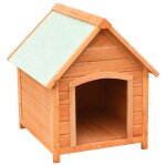 Vidaxl niche pour chiens bois de pin et de sapin massif 72x85x82 cm