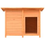 Vidaxl niche pour chiens bois de pin et de sapin solide 120x77x86 cm