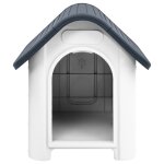 Vidaxl niche pour chien gris 59x75x66 cm polypropylène Vidaxl niche pour chien gris 59x75x66 cm polypropylène