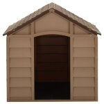 Vidaxl niche pour chiens marron 71x71, 5x68 cm pp