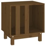Vidaxl niche pour chien marron miel 50x40x52 cm bois de pin massif