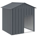 Vidaxl niche pour chien avec toit anthracite acier galvanisé Vidaxl niche pour chien avec toit anthracite acier galvanisé