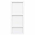 Vidaxl niche de douche avec 3 compartiments blanc brillant 41x99x9 cm