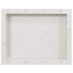 Vidaxl niche de douche blanc mat 41x51x10 cm
