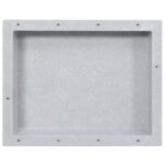 Vidaxl niche de douche gris mat 41x51x10 cm