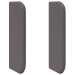Vidaxl oreilles de tête de lit 2 pcs gris 40 x 16 x 5 cm faux cuir Vidaxl oreilles de tête de lit 2 pcs gris 40 x 16 x 5 cm faux cuir
