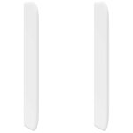 Vidaxl oreille de t�te de lit blanc pvc