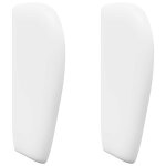 Vidaxl oreille de t�te de lit blanc 40 x 23 x 6 cm pvc
