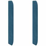 Vidaxl oreille de t�te de lit bleu 80 x 16 x 4 cm velours