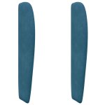 Vidaxl oreille de t�te de lit bleu 80 x 23 x 6 cm velours