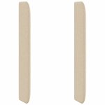 Vidaxl oreille de t�te de lit cr�me 80 x 16 x 4 cm tissu