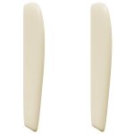 Vidaxl oreille de t�te de lit cr�me 80 x 23 x 6 cm pvc