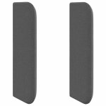 Vidaxl oreille de t�te de lit gris fonc� 40, 5 x 40, 5 x 4 cm tissu