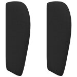 Vidaxl oreille de t�te de lit noir 40 x 23 x 6 cm tissu