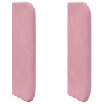 Vidaxl oreille de t�te de lit rose 40, 5 x 40, 5 x 4 cm velours