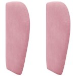 Vidaxl oreille de t�te de lit rose 40 x 23 x 6 cm velours