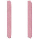 Vidaxl oreille de t�te de lit rose 80 x 16 x 4 cm velours