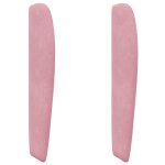 Vidaxl oreille de t�te de lit rose 80 x 23 x 6 cm velours